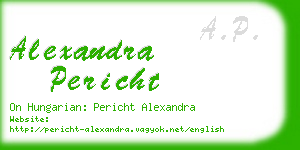 alexandra pericht business card